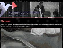Tablet Screenshot of hummingbirddoulas.com